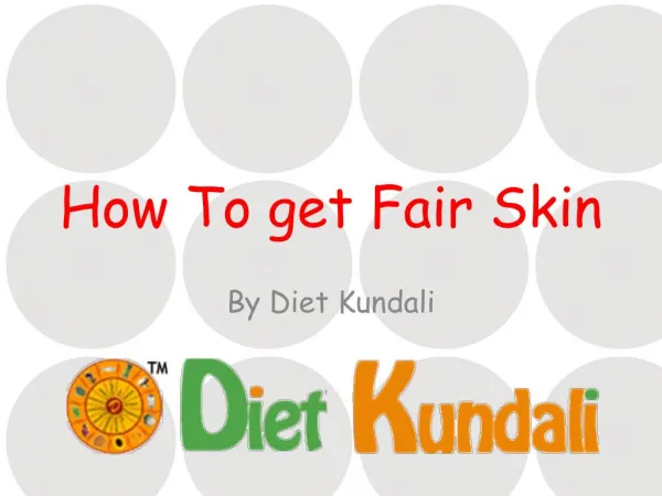 How to get fair skin
