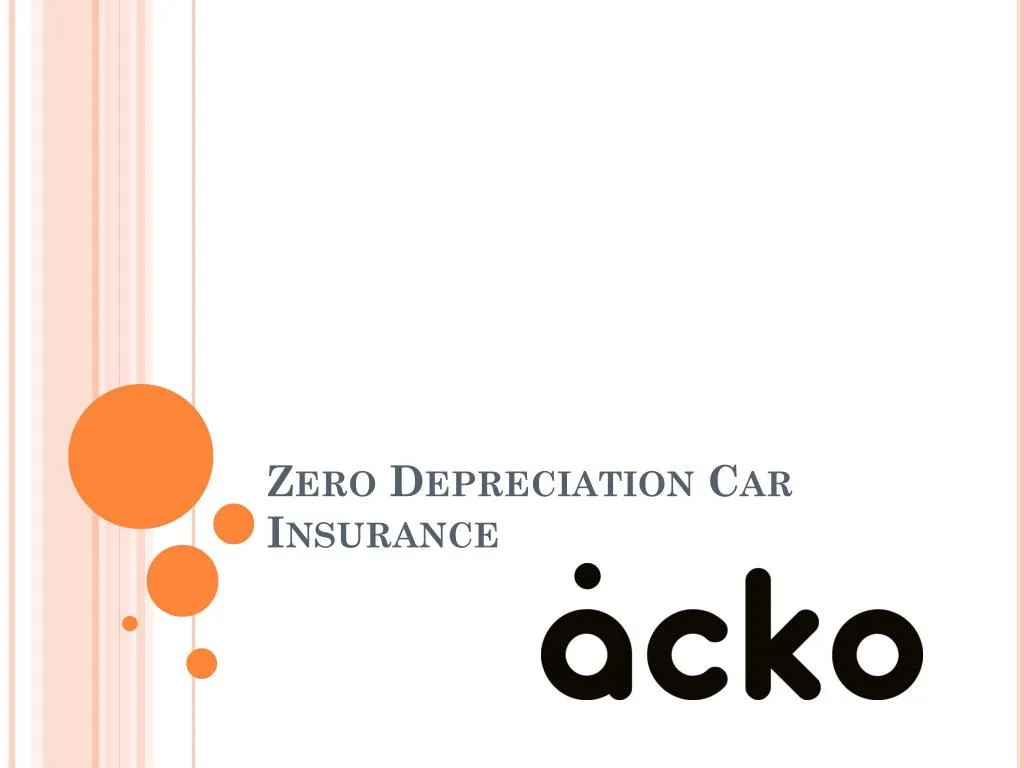 zero depreciation car insurance