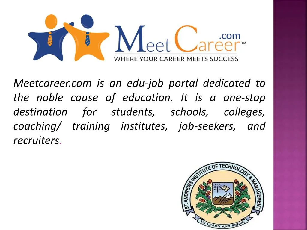 meetcareer com is an edu job portal dedicated