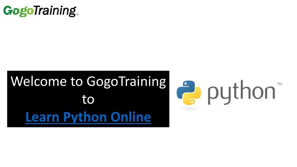 welcome to gogotraining to learn python online