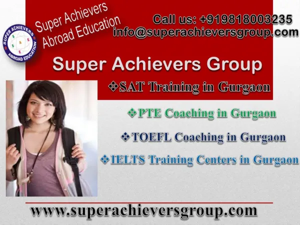 Superachievers Offers Best PTE Coaching in Gurgaon