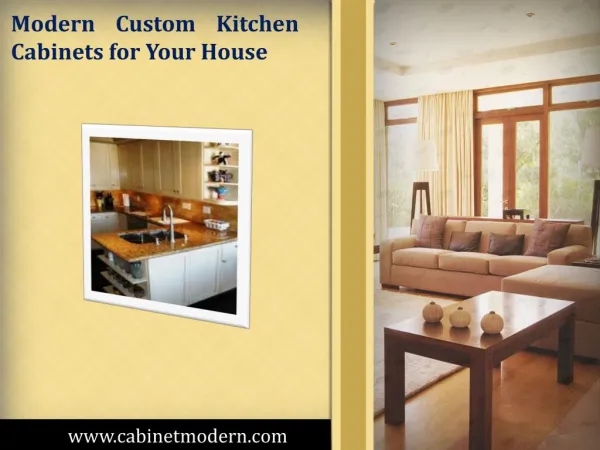 Modern Custom Kitchen Cabinets for Your House