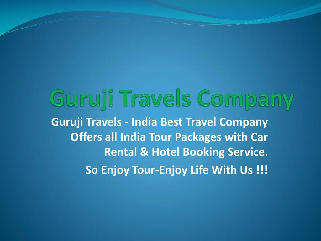 guruji travels company