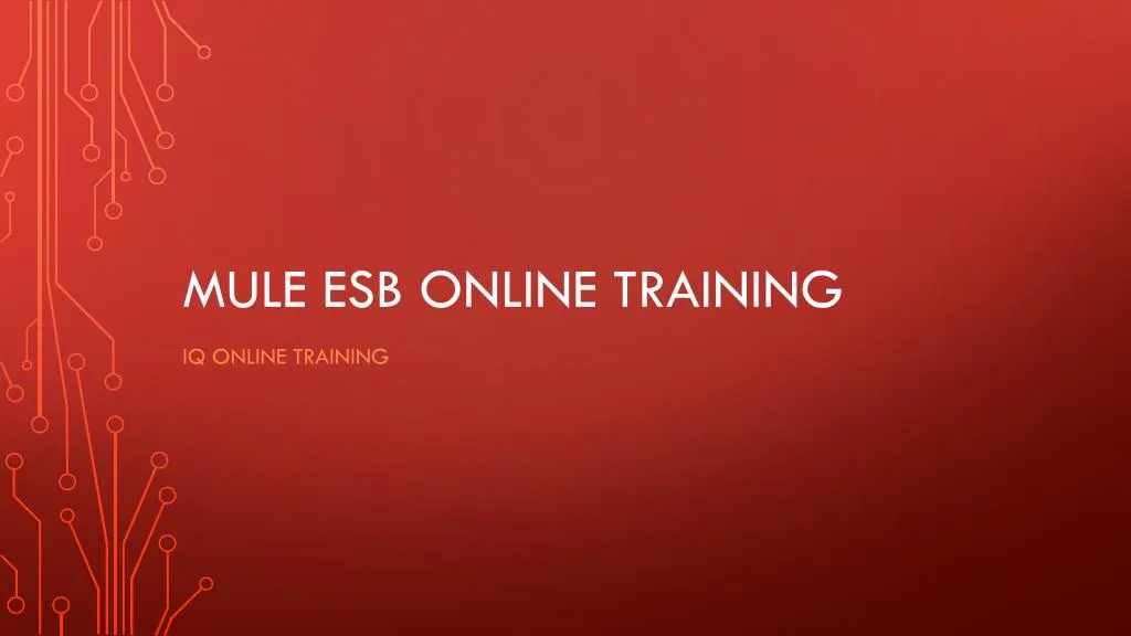 mule esb online training