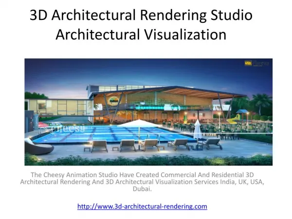 3D Architectural Rendering Studio Architectural Visualization