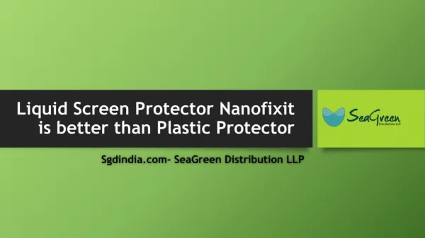 Liquid Screen Protector Nanofixit is better than Plastic Protector