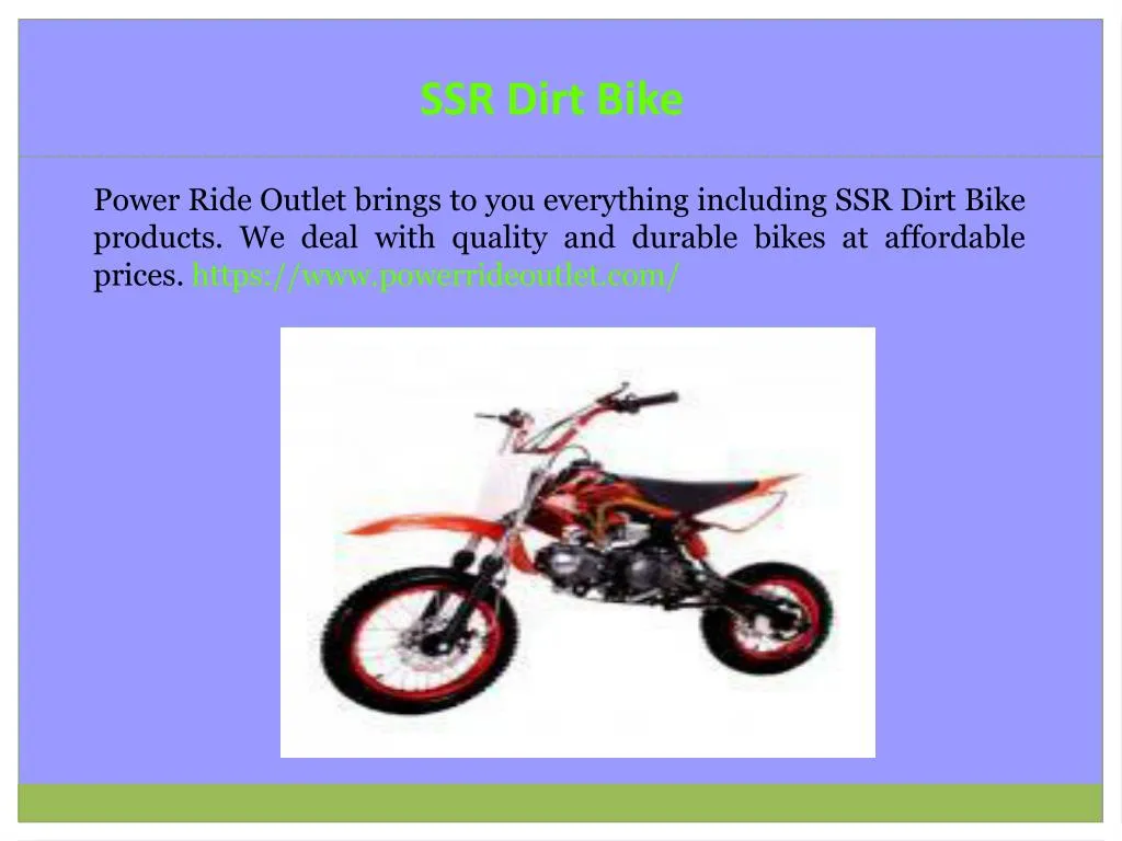 ssr dirt bike