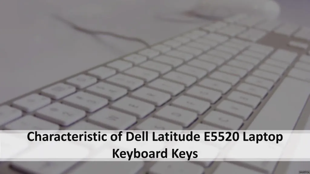 characteristic of dell latitude e5520 laptop