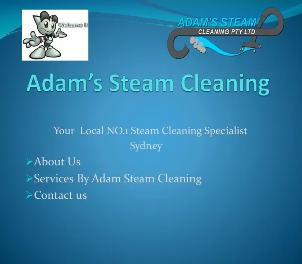Adam Steam Cleaning : Best Carpet Cleaning, Upholstery Cleaning, Tiles and Grout Cleaning Services