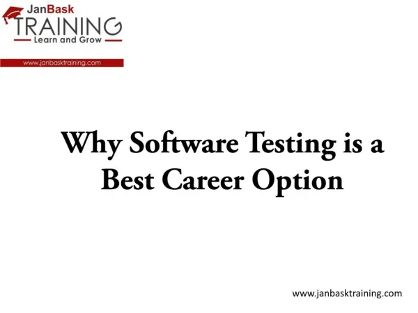Why Software Testing is a Best Career Option?