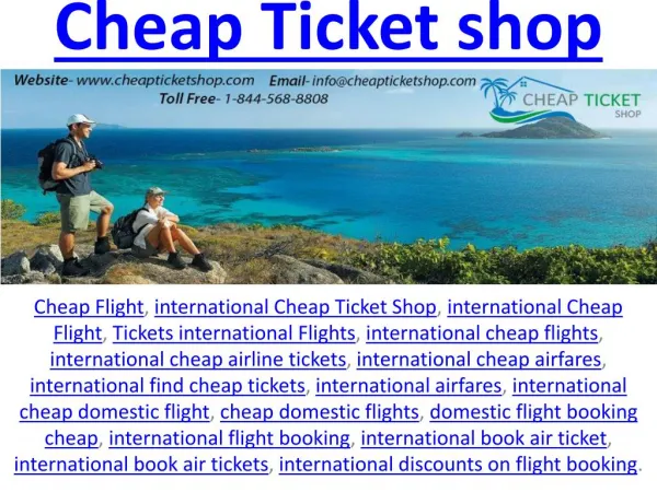 Cheap Ticket Shop | Hotel, Car and Flight Booking Site