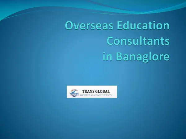 study abroad consultants in bangalore