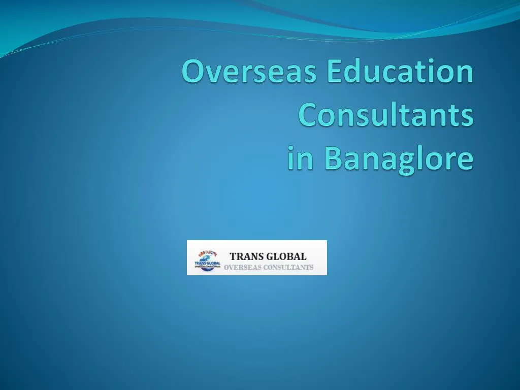 overseas education consultants in banaglore