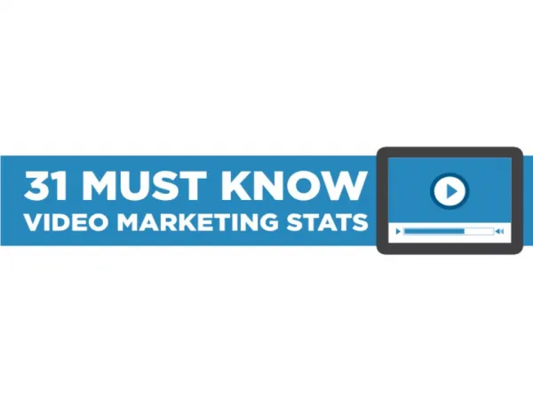 31 Must Know Video Marketing Stats