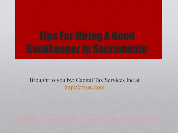 Tips for hiring a good bookkeeper in sacramento