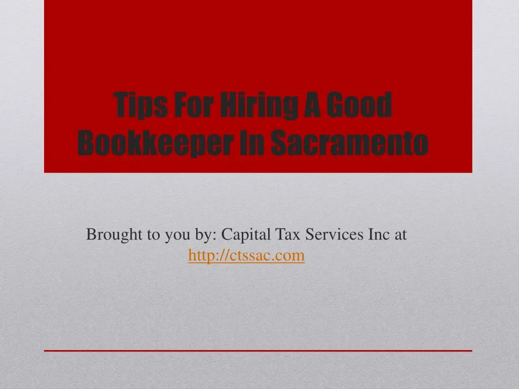 tips for hiring a good bookkeeper in sacramento