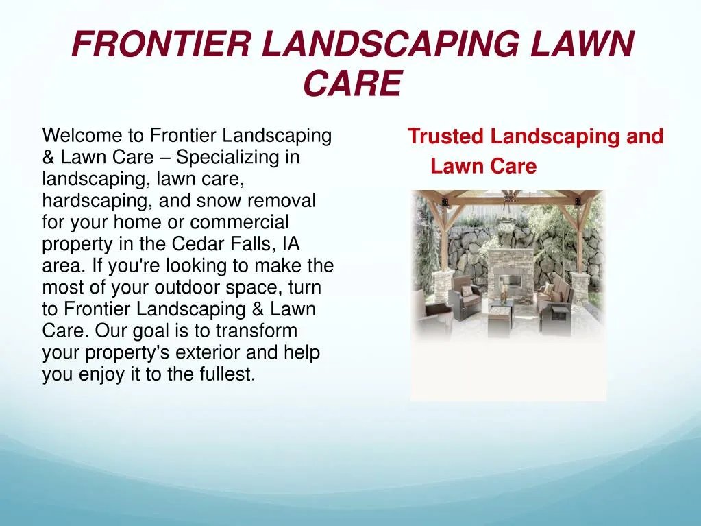 frontier landscaping lawn care