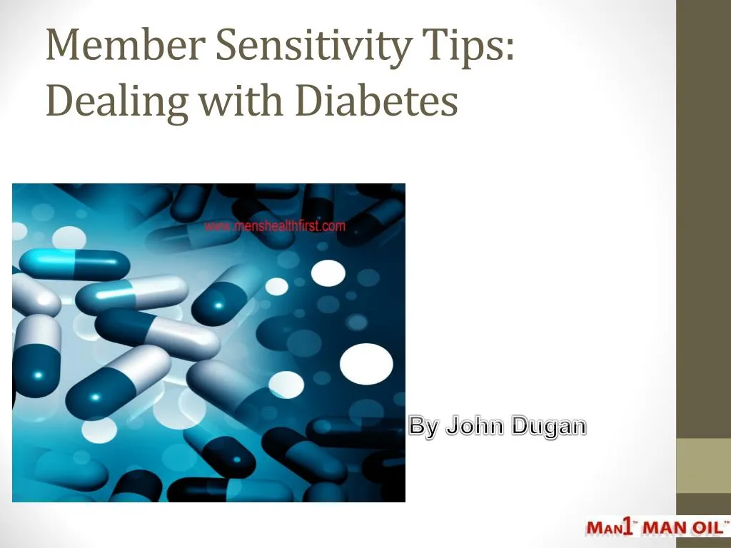 member sensitivity tips dealing with diabetes