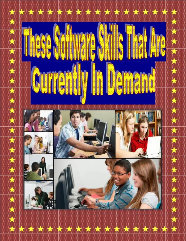 These Software Skills That Are Currently In Demand