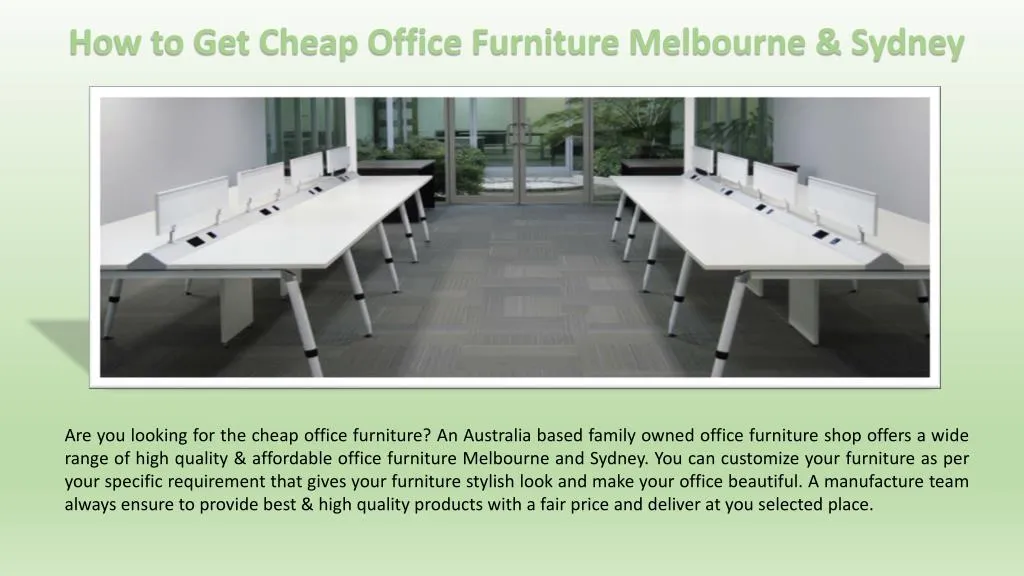 how to get cheap office furniture melbourne sydney