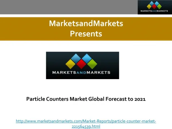 Particle Counters Market Global Forecast to 2021