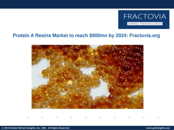 Protein A Resins Market to surpass $900mn by 2024