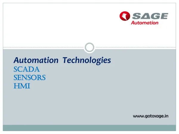 Automation Technologies courses|SAGE Automation