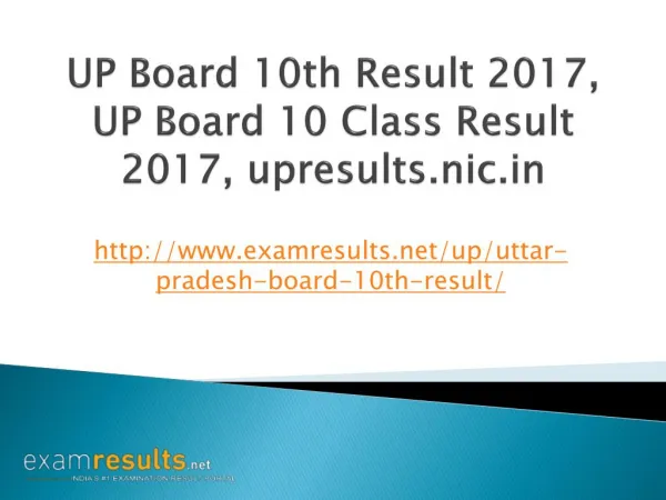 UP Board 10th Result 2017, UP Board 10 Class Result 2017
