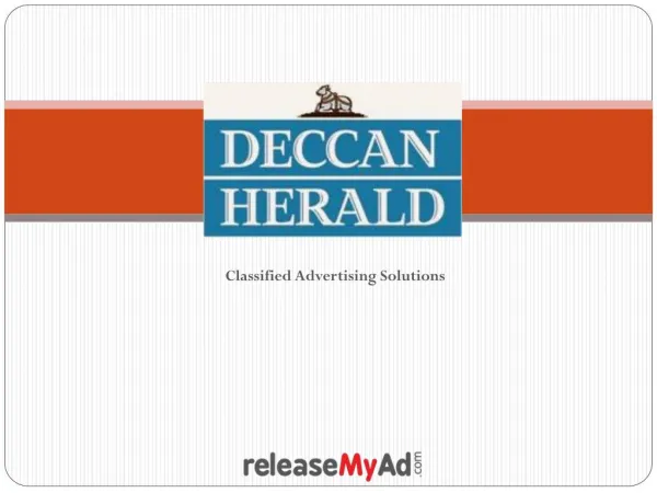 Deccan Herald Newspaper Advertisement