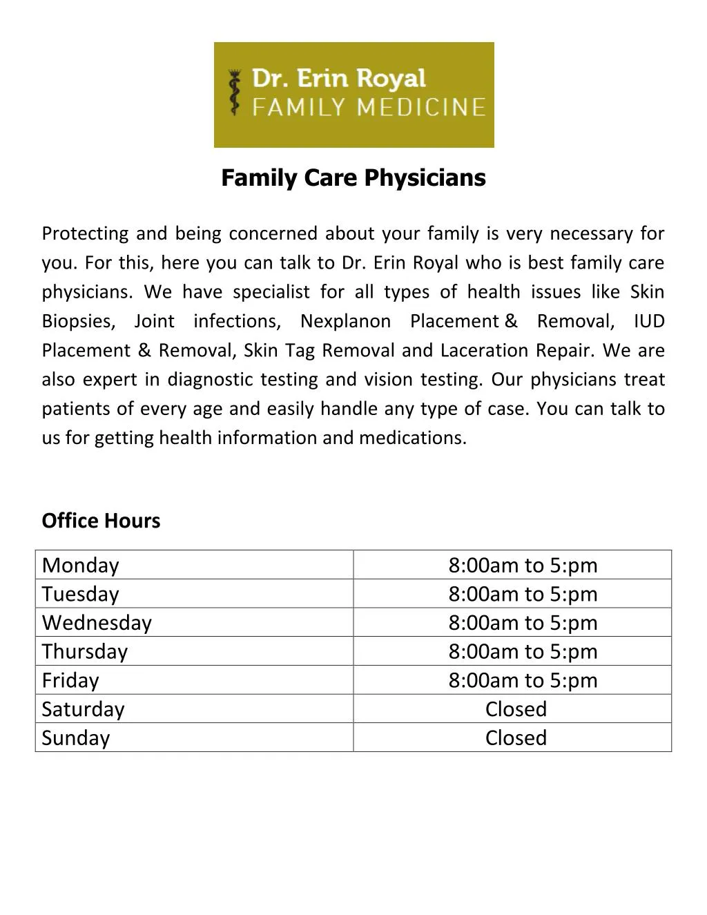 family care physicians
