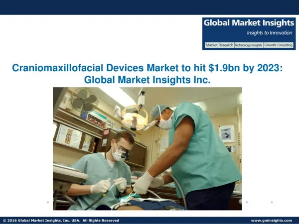 Craniomaxillofacial Devices Market to hit $1.9bn by 2023