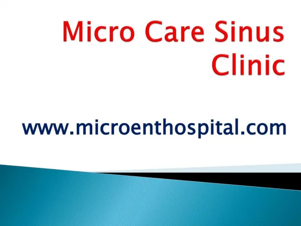 Best Sinus Treatment Clinic in Hyderabad