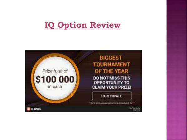 IQ Option Review | Use their own trading platform | Free Demo