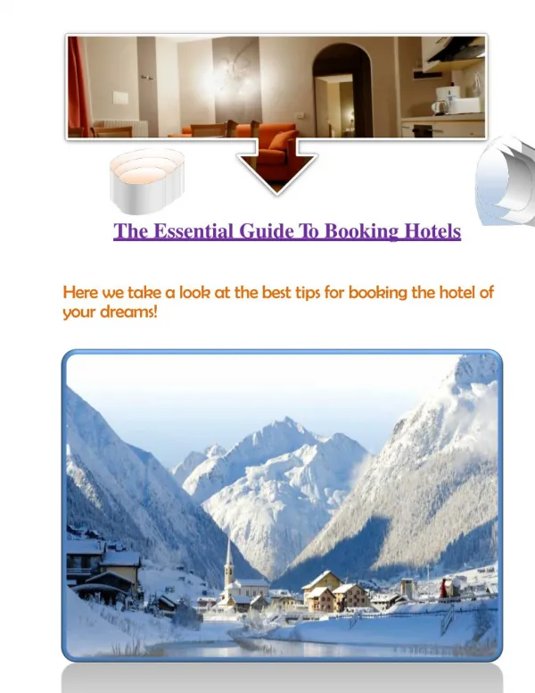 The Essential Guide To Booking Hotels
