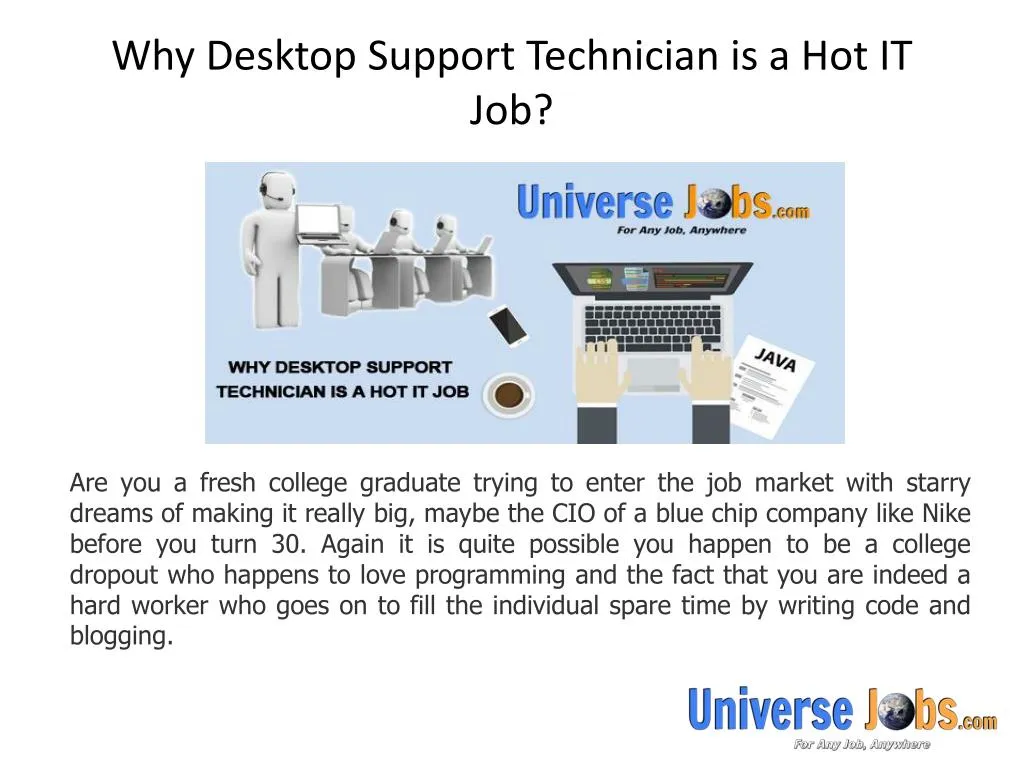 why desktop support technician is a hot it job