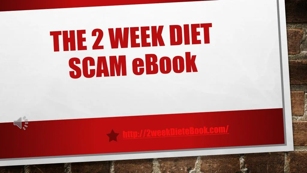 the 2 week diet scam ebook