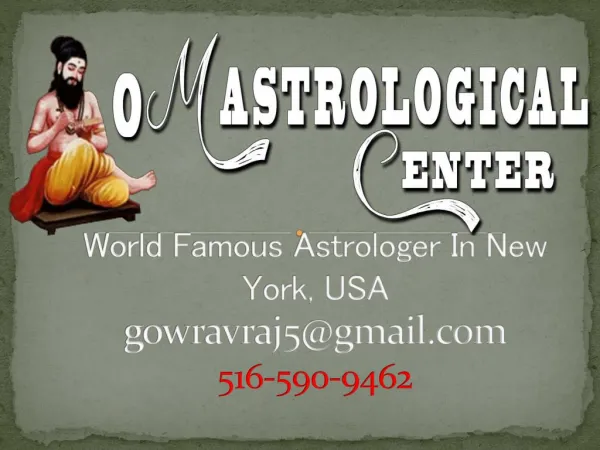Famous and Best Astrologer In New York, USA