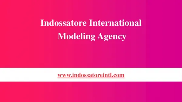 Indossatore International Modeling Agency in Delhi