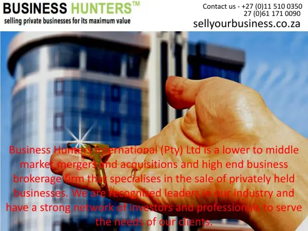 Sell Your Business by Business Hunter