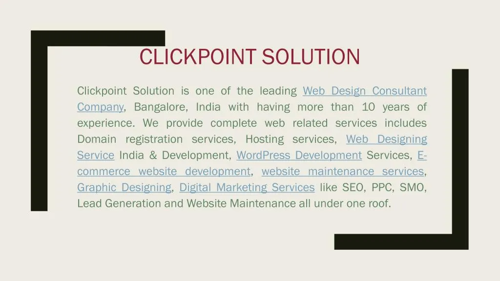 clickpoint solution