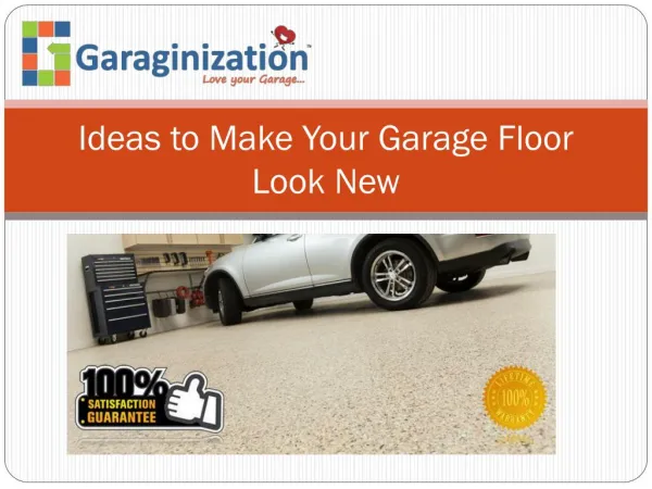 Ideas to Make Your Garage Floor Look New