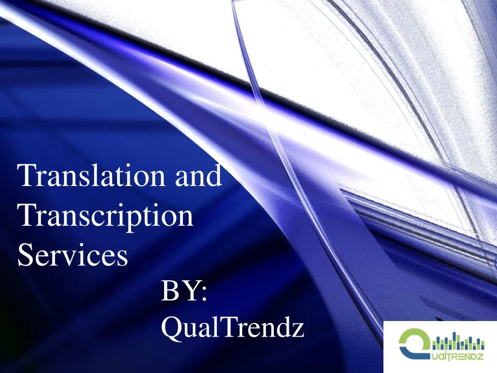 translation and transcription services