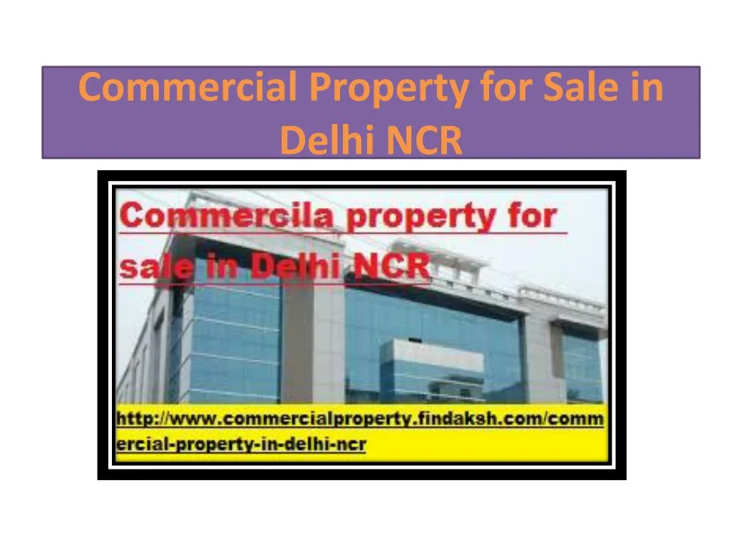 commercial property for sale in delhi ncr