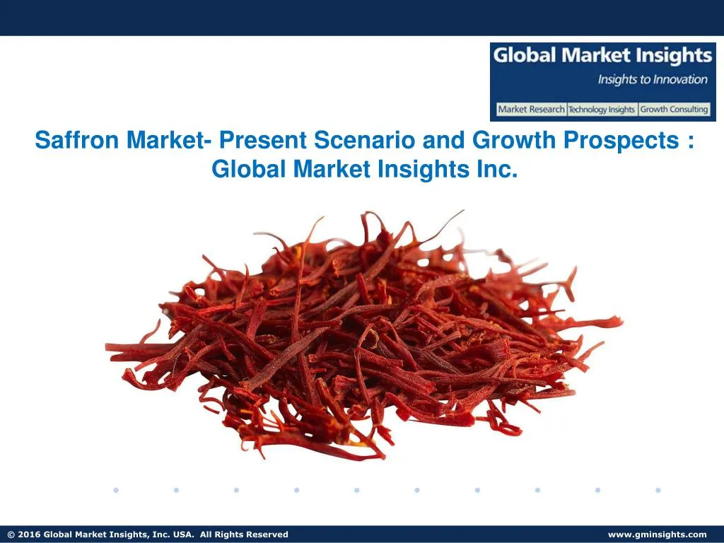 saffron market present scenario and growth