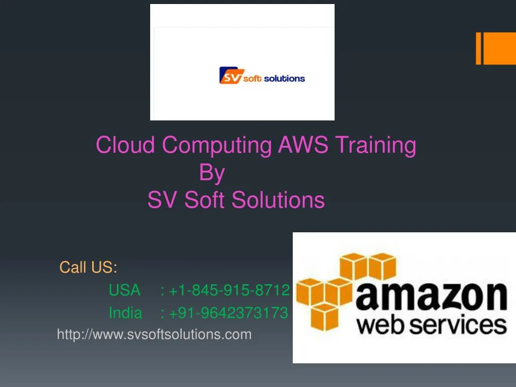 cloud computing aws training by sv soft solutions
