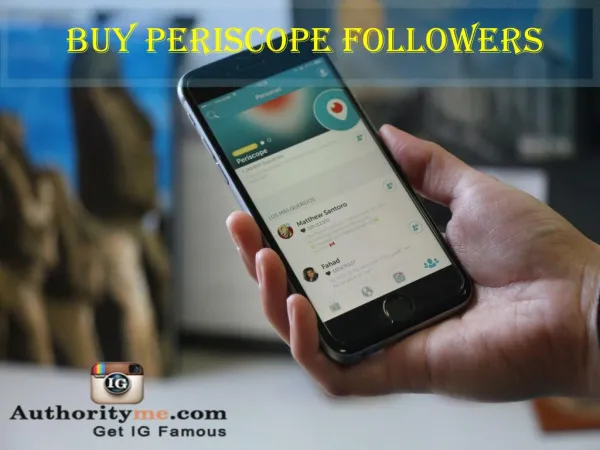 Buy Periscope Followers 500 for $15