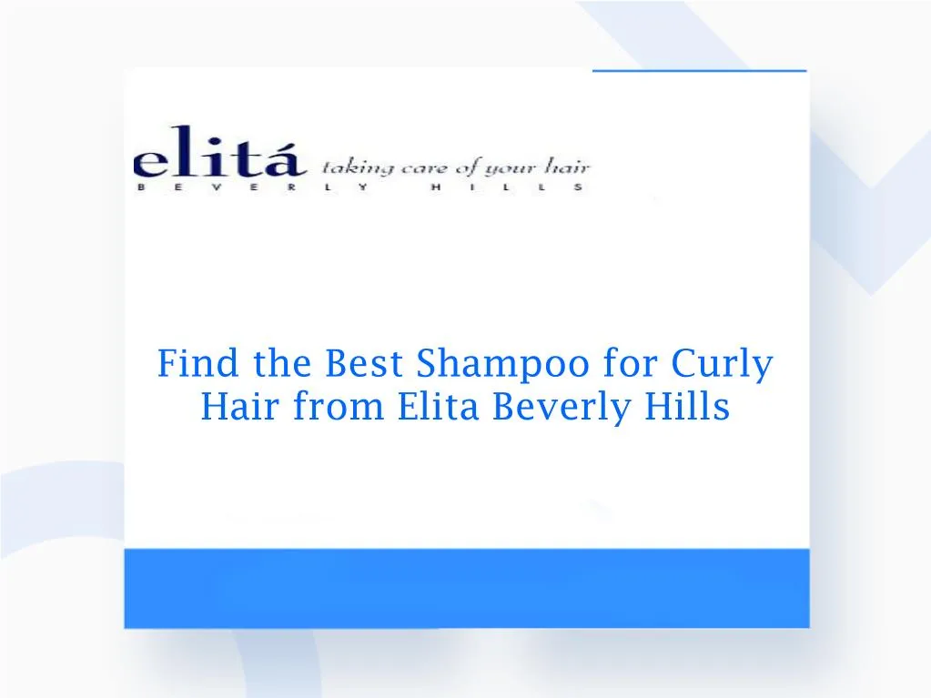 find the best shampoo for curly hair from elita