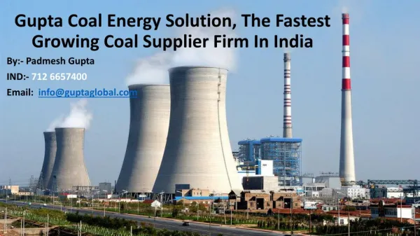 Gupta Coal Energy Solution, The Fastest Growing Coal Supplier Firm In India
