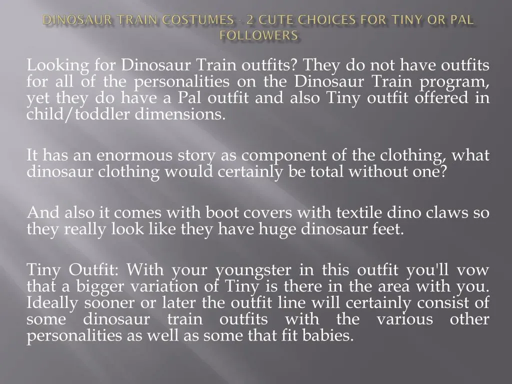 dinosaur train costumes 2 cute choices for tiny or pal followers