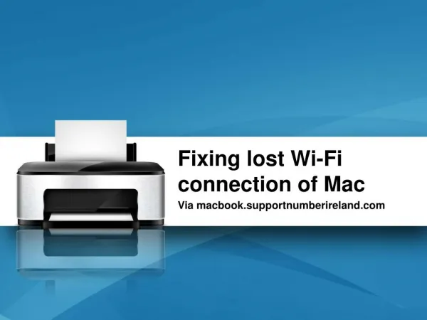 Fixing lost wi fi connection of mac